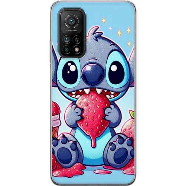 Xiaomi Mi 10T Pro 5G Gjennomsiktig deksel Strawberry Stitch