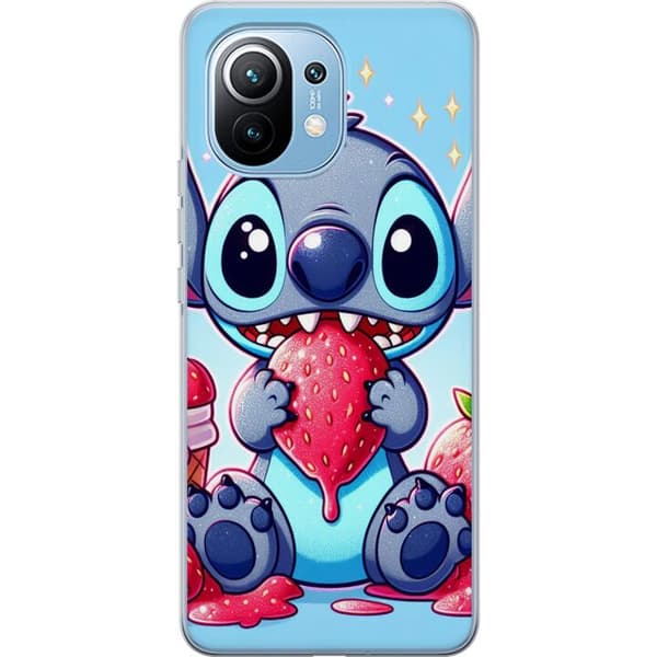 Xiaomi Mi 11 Läpinäkyvä kuori Strawberry Stitch