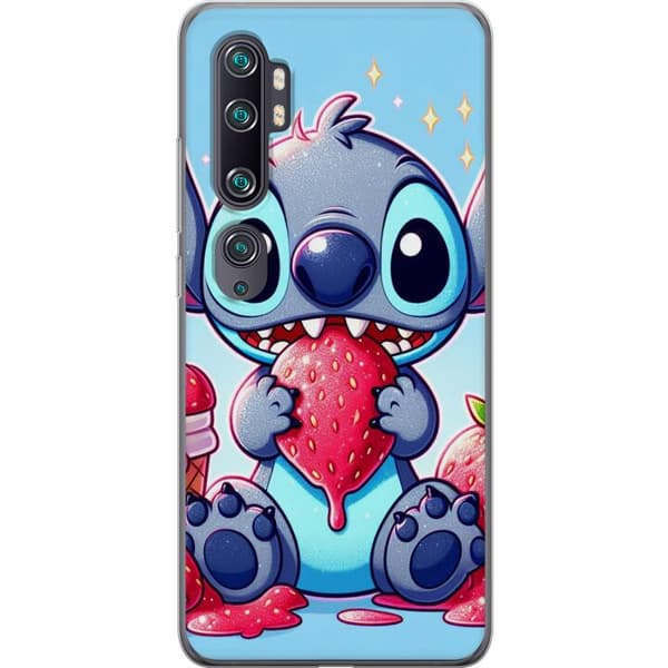 Xiaomi Mi Note 10 Gennemsigtig cover Strawberry Stitch