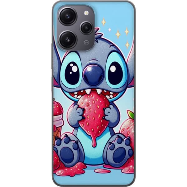 Xiaomi Redmi 12 Läpinäkyvä kuori Strawberry Stitch
