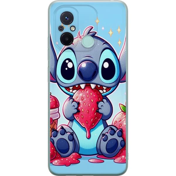 Xiaomi Redmi 12C Gennemsigtig cover Strawberry Stitch