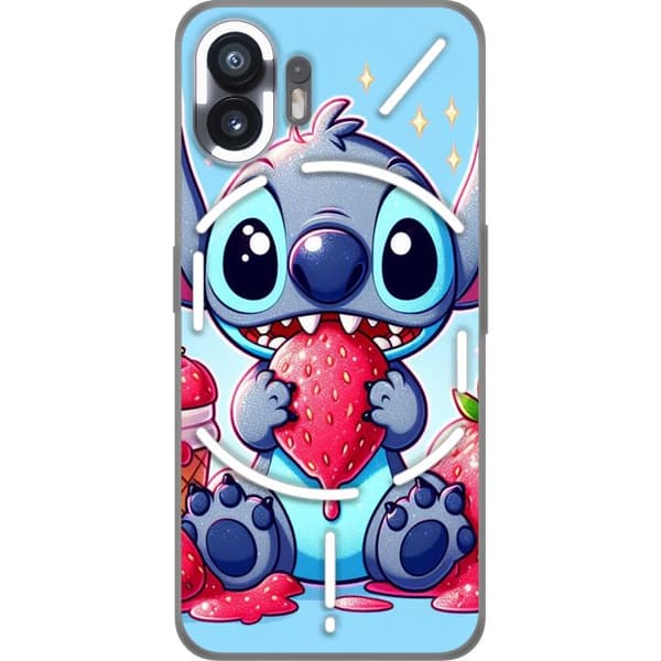 Nothing Phone (2) Gjennomsiktig deksel Strawberry Stitch
