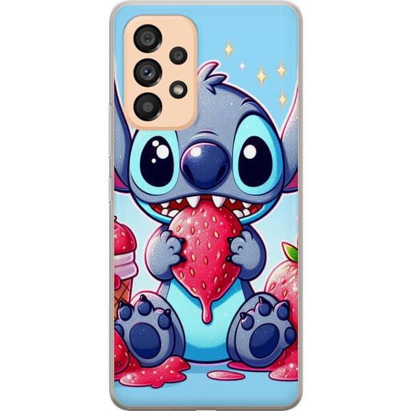 Samsung Galaxy A53 5G Gennemsigtig cover Strawberry Stitch