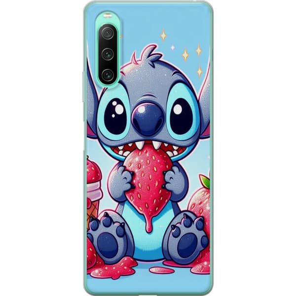 Sony Xperia 10 IV Gjennomsiktig deksel Strawberry Stitch