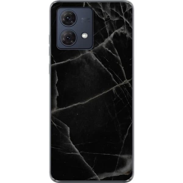 Motorola Moto G84 Läpinäkyvä kuori Musta marmori