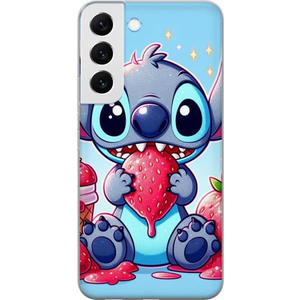 Samsung Galaxy S22 5G Läpinäkyvä kuori Strawberry Stitch
