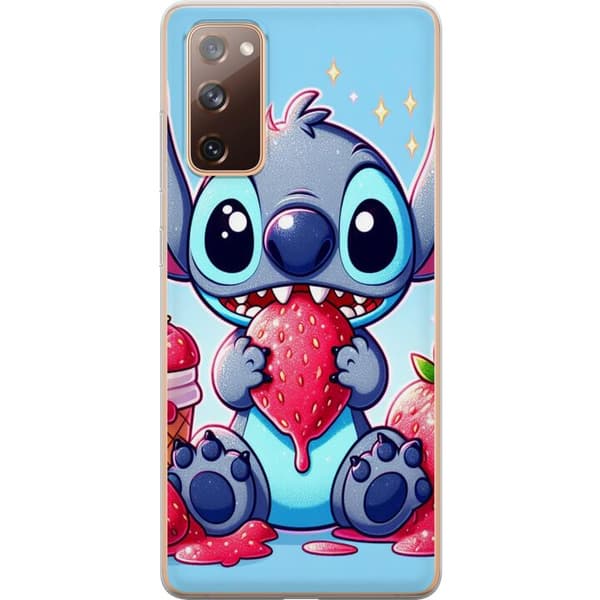 Samsung Galaxy S20 FE Genomskinligt Skal Strawberry Stitch