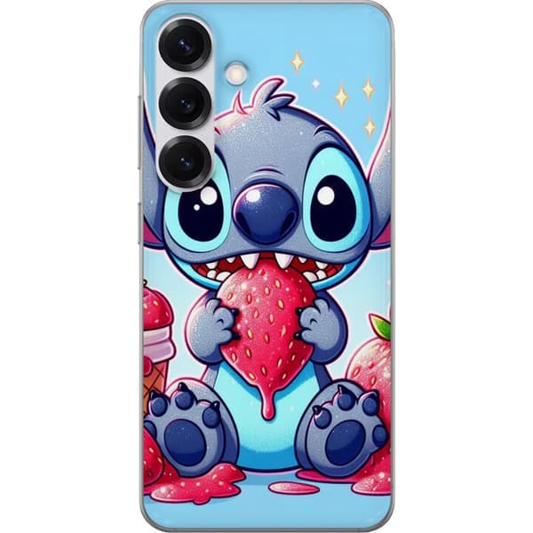 Samsung Galaxy S25 Gjennomsiktig deksel Strawberry Stitch