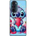 Pikkukuva 1 / 3: Motorola Edge 30 Pro Läpinäkyvä kuori Strawberry Stitch