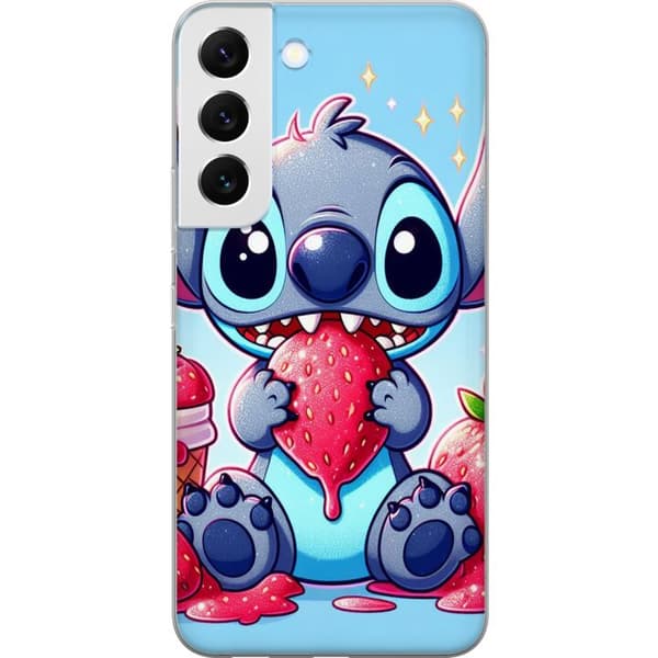 Samsung Galaxy S22+ 5G Läpinäkyvä kuori Strawberry Stitch