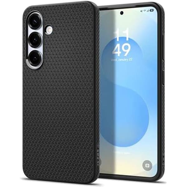 Coque - SPIGEN - Samsung Galaxy S25 Plus - Mattsvart - Stötsäker - Bekväm att hålla i