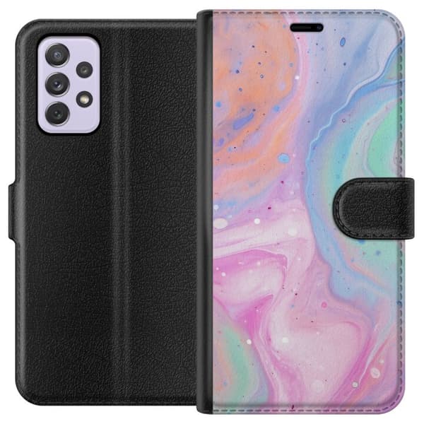 Samsung Galaxy A52s 5G Tegnebogsetui Pastelmarmor