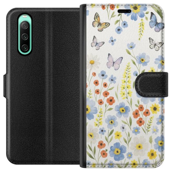 Sony Xperia 10 IV Lommeboketui Sommerblomster