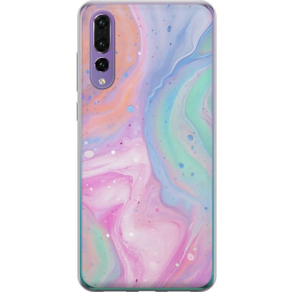 Huawei P20 Pro Gennemsigtig cover Pastelmarmor