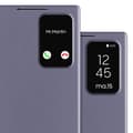 Miniatyrbild 5 av 6: Fönsteretui för Samsung Galaxy S24 Ultra med kortficklock Lavendel