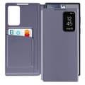 Miniatyrbild 1 av 6: Fönsteretui för Samsung Galaxy S24 Ultra med kortficklock Lavendel