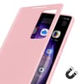 Miniatyrbild 6 av 6: Fönsterfodral för Samsung Galaxy S23 Ultra med kortficka i rosa