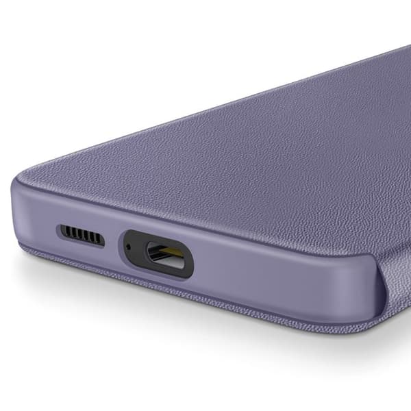 Fönsterfodral för Samsung Galaxy S23 med kortficka Lavendel