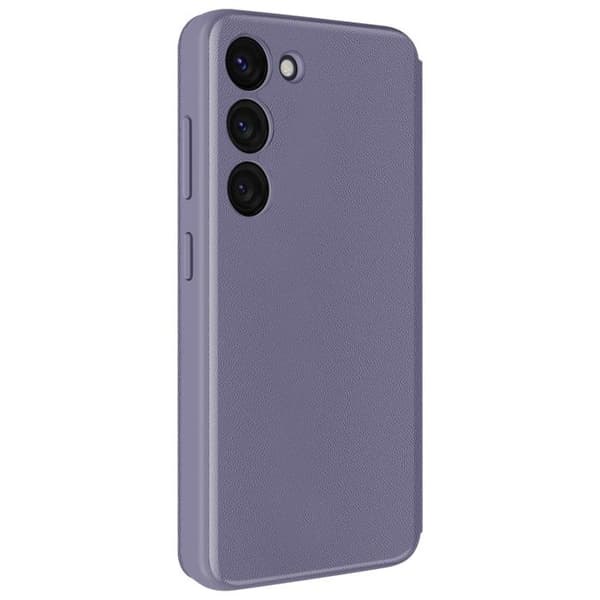 Fönsterfodral för Samsung Galaxy S23 med kortficka Lavendel