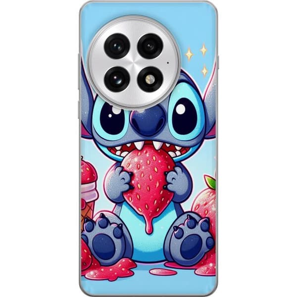 OnePlus 13 Läpinäkyvä kuori Strawberry Stitch