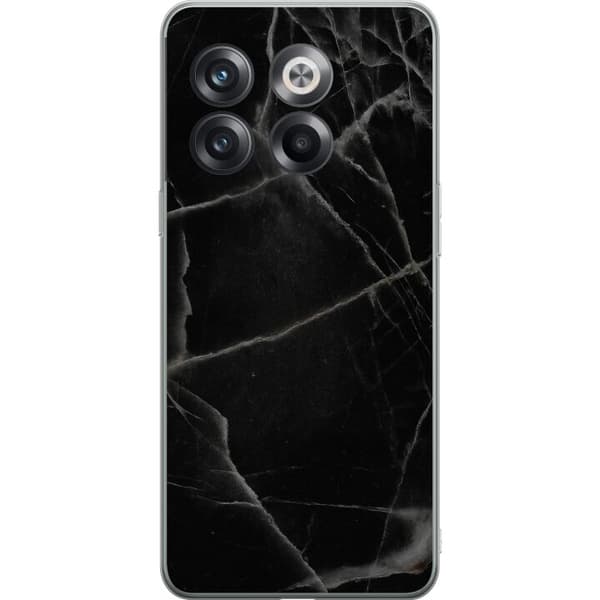 OnePlus 10T Läpinäkyvä kuori Musta marmori