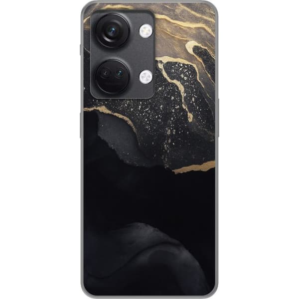 OnePlus Nord 3 Genomskinligt Skal Svart guld abstrakt