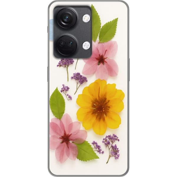 OnePlus Nord 3 Genomskinligt Skal Pressade blommor