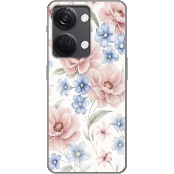 OnePlus Nord 3 Genomskinligt Skal Romantiska blommor