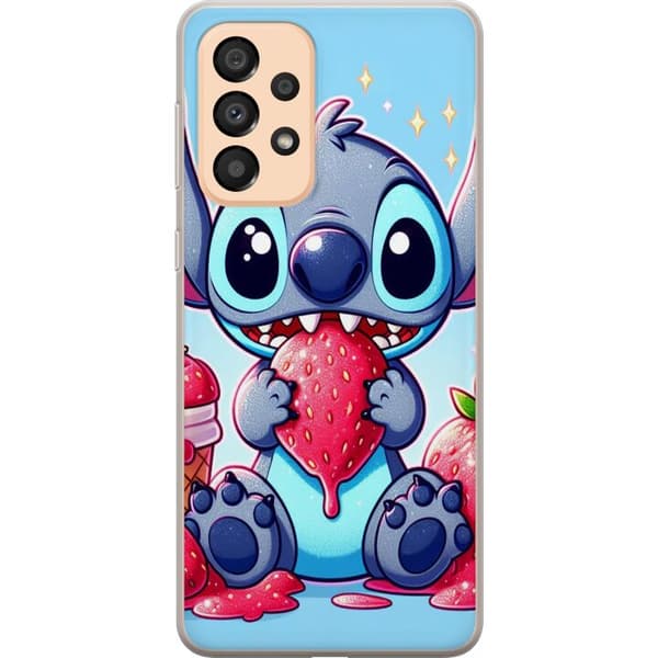 Samsung Galaxy A33 5G Gjennomsiktig deksel Strawberry Stitch