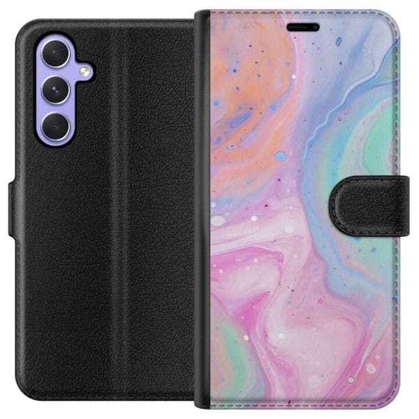 Samsung Galaxy A54 Plånboksfodral Pastellmarmor