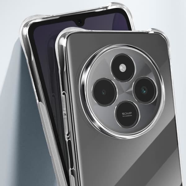Skyddshuva för Xiaomi Redmi 14C Stötsäker Flexibel Med Förstärkta Hörn Transparent