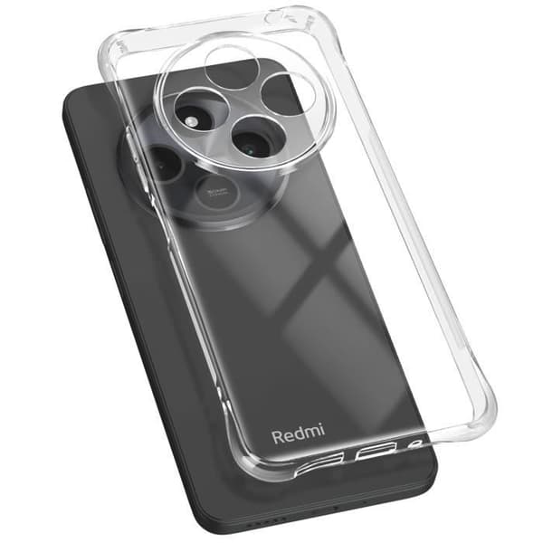 Skyddshuva för Xiaomi Redmi 14C Stötsäker Flexibel Med Förstärkta Hörn Transparent