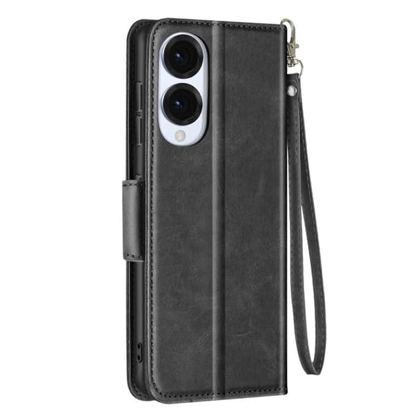Etui för Samsung Galaxy S25 Edge Klipp med Rem Svart