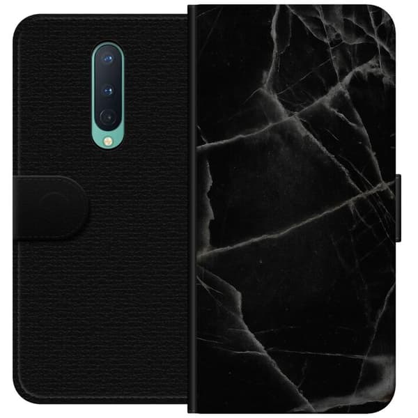 OnePlus 8 Lompakkokotelo Musta marmori