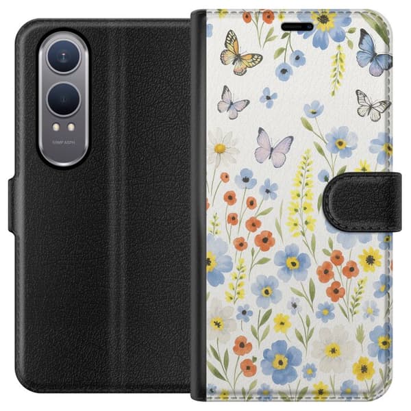 OnePlus Nord CE4 Lite Lompakkokotelo Kesäkukat