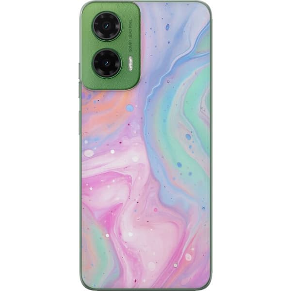 Motorola Moto G35 Genomskinligt Skal Pastellmarmor