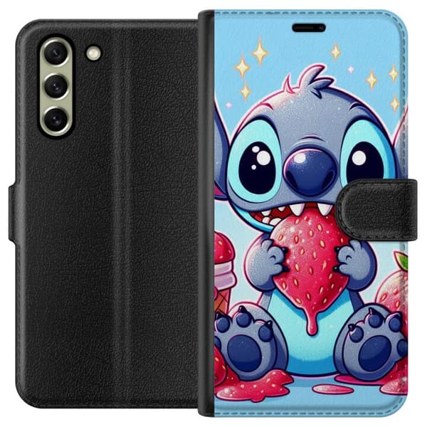 Samsung Galaxy S21 FE 5G Tegnebogsetui Strawberry Stitch