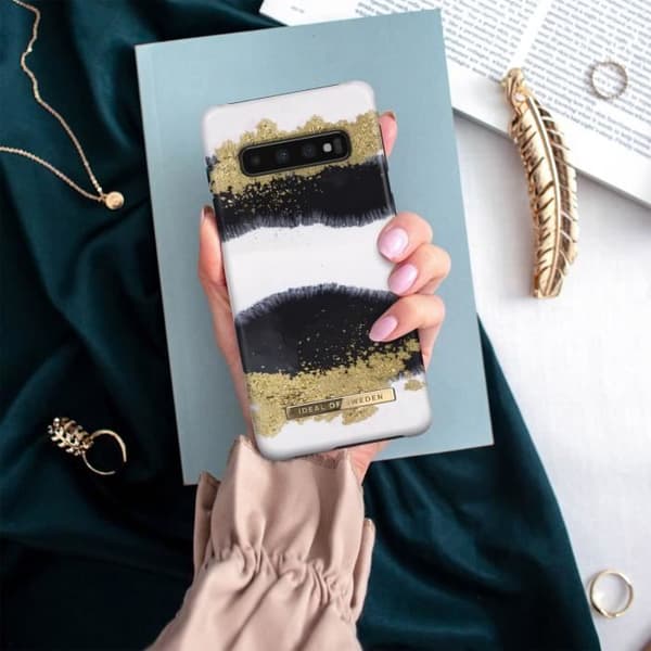 Coque Galaxy S10 Glänsande Lakrits Resistenta Lyxdesign Ideal of Sweden