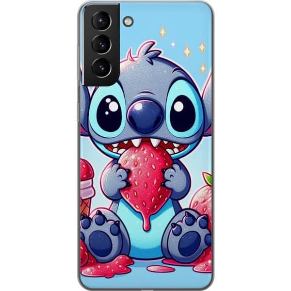 Samsung Galaxy S21+ 5G Gjennomsiktig deksel Strawberry Stitch