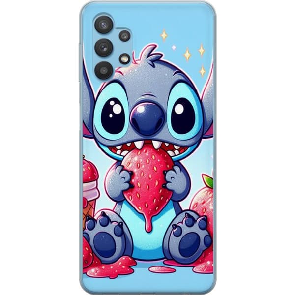 Samsung Galaxy A32 5G Gennemsigtig cover Strawberry Stitch