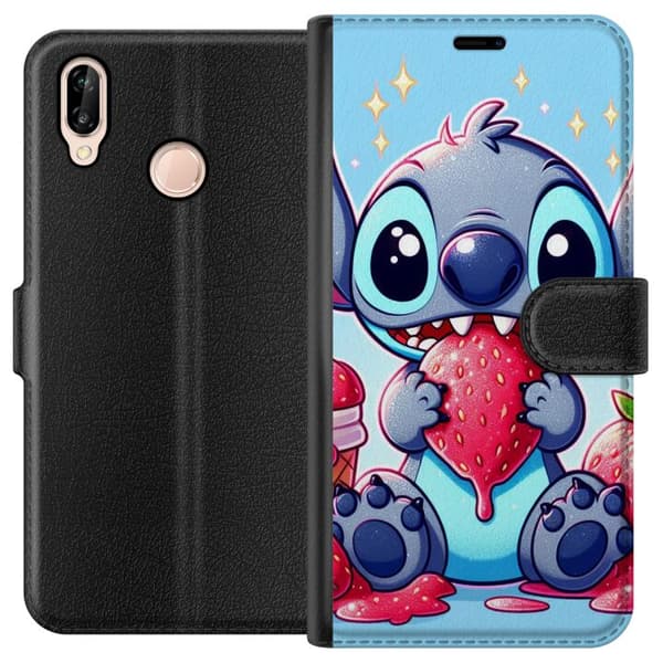 Huawei P20 lite Plånboksfodral Strawberry Stitch