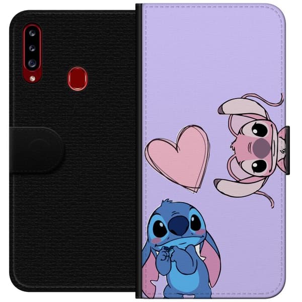 Samsung Galaxy A20s Plånboksfodral Stitch Mode