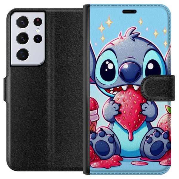 Samsung Galaxy S21 Ultra 5G Plånboksfodral Strawberry Stitch