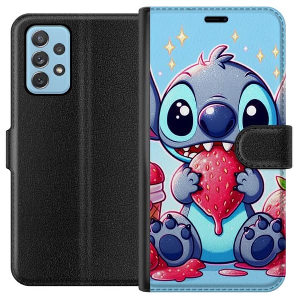 Samsung Galaxy A52 5G Lommeboketui Strawberry Stitch