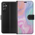 Miniatyrbillede 1 af 3: Samsung Galaxy A24 4G Tegnebogsetui Pastelmarmor