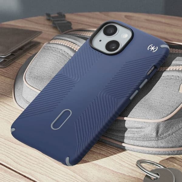iPhone 15 Plus Fodral Presidio2 Grip Clicklock Speck Blue