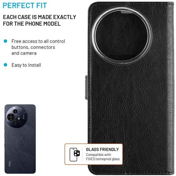 FIXE Opus för TCL 50 NxtPaper 5G/50 Pro NxtPaper 5G svart