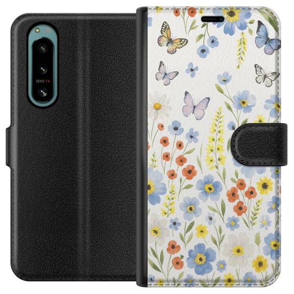 Sony Xperia 5 IV Lompakkokotelo Kesäkukat
