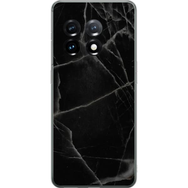 OnePlus 11 Genomskinligt Skal Svart marmor