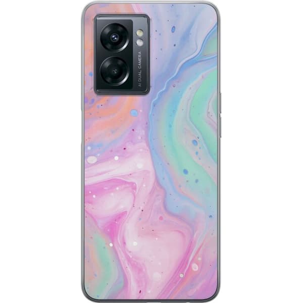 OnePlus Nord N300 Genomskinligt Skal Pastellmarmor
